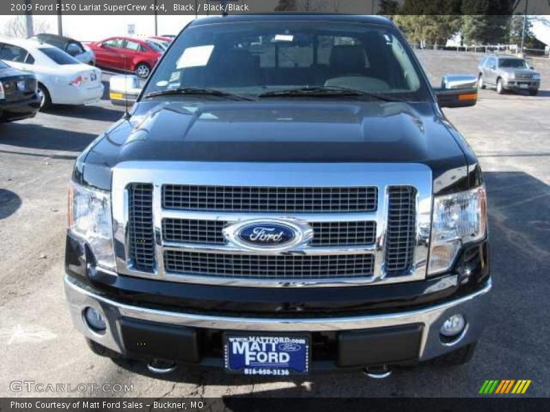Black / Black/Black 2009 Ford F150 Lariat SuperCrew 4x4