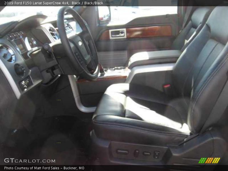 Black / Black/Black 2009 Ford F150 Lariat SuperCrew 4x4