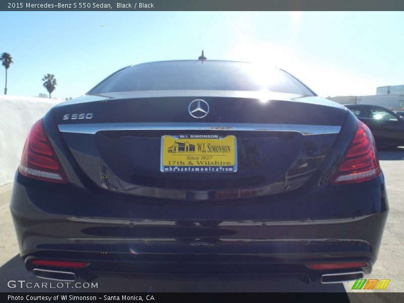Black / Black 2015 Mercedes-Benz S 550 Sedan
