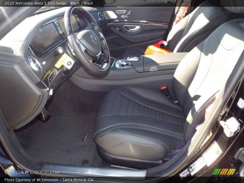 Black / Black 2015 Mercedes-Benz S 550 Sedan