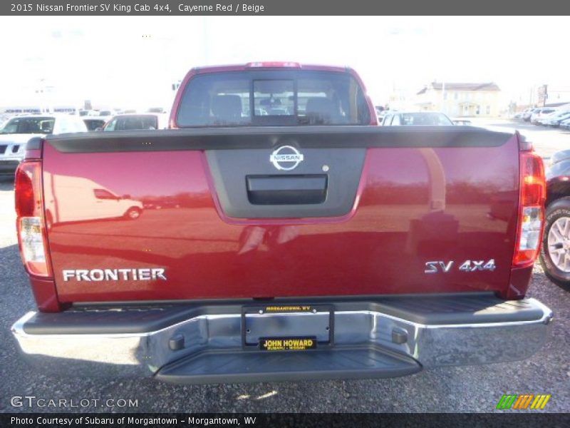 Cayenne Red / Beige 2015 Nissan Frontier SV King Cab 4x4