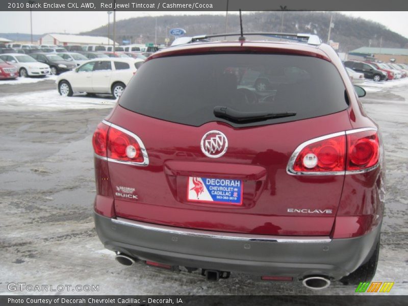 Red Jewel Tintcoat / Cashmere/Cocoa 2010 Buick Enclave CXL AWD