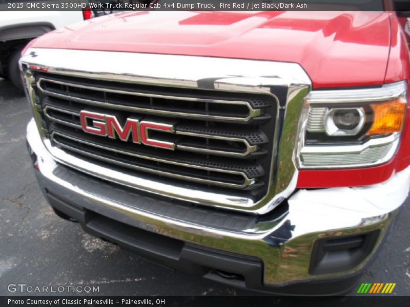 Fire Red / Jet Black/Dark Ash 2015 GMC Sierra 3500HD Work Truck Regular Cab 4x4 Dump Truck