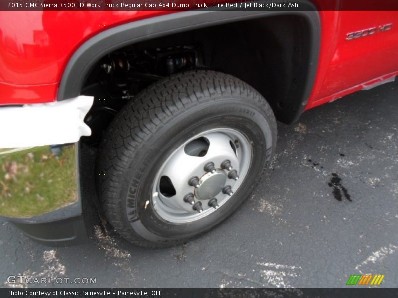 Fire Red / Jet Black/Dark Ash 2015 GMC Sierra 3500HD Work Truck Regular Cab 4x4 Dump Truck