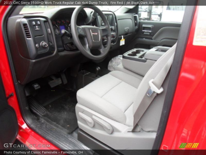 Fire Red / Jet Black/Dark Ash 2015 GMC Sierra 3500HD Work Truck Regular Cab 4x4 Dump Truck