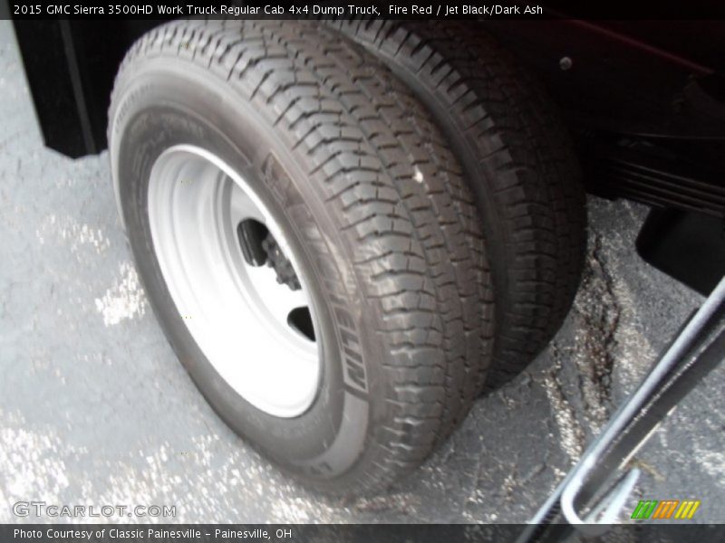 Fire Red / Jet Black/Dark Ash 2015 GMC Sierra 3500HD Work Truck Regular Cab 4x4 Dump Truck