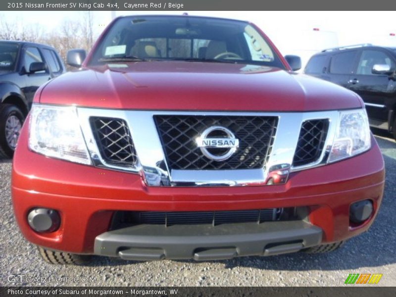 Cayenne Red / Beige 2015 Nissan Frontier SV King Cab 4x4