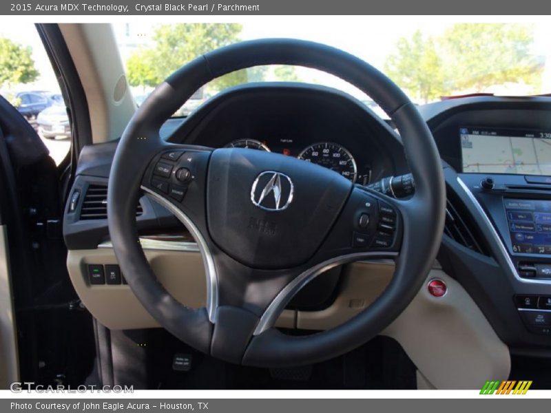 Crystal Black Pearl / Parchment 2015 Acura MDX Technology