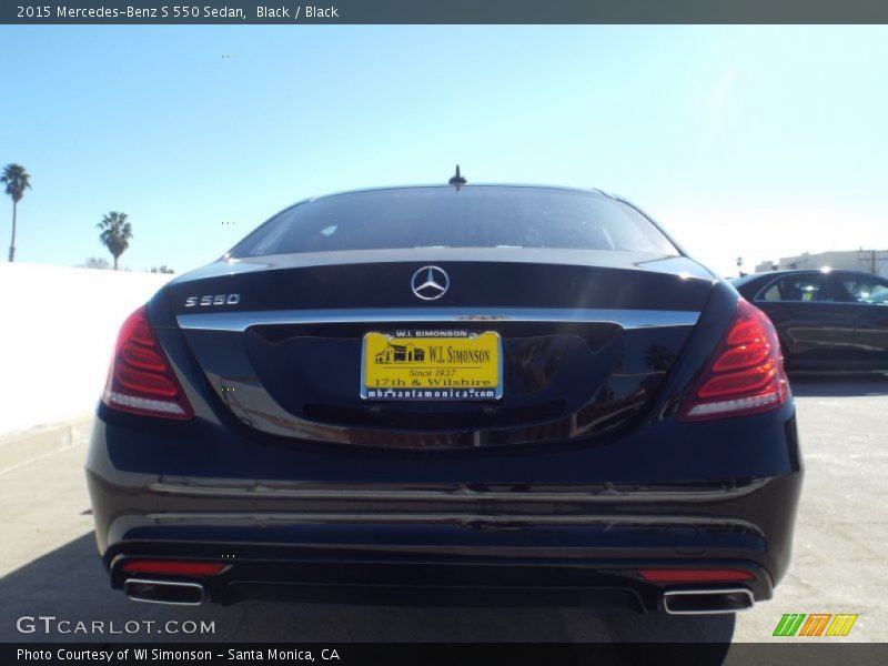 Black / Black 2015 Mercedes-Benz S 550 Sedan