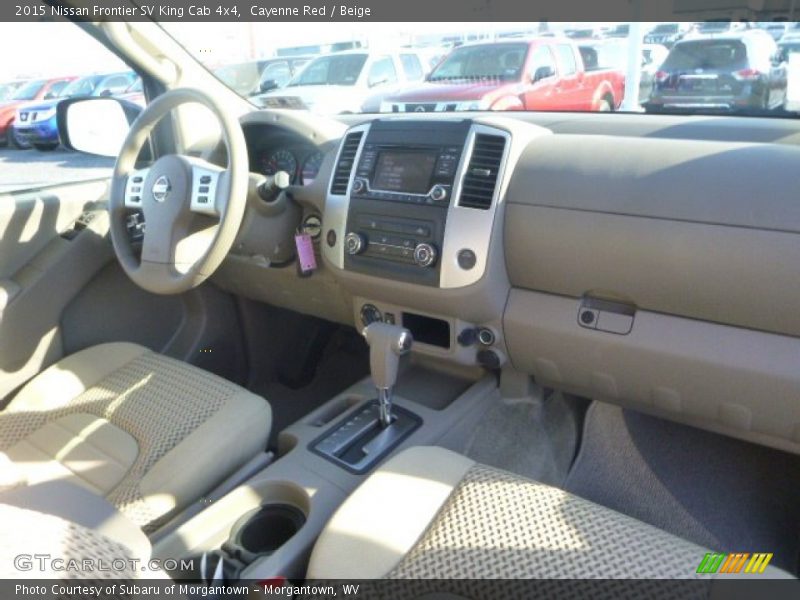 Cayenne Red / Beige 2015 Nissan Frontier SV King Cab 4x4