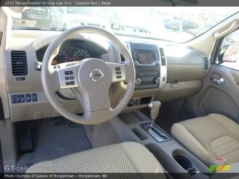 Cayenne Red / Beige 2015 Nissan Frontier SV King Cab 4x4