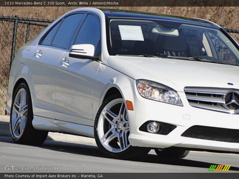 Arctic White / Almond/Mocha 2010 Mercedes-Benz C 300 Sport
