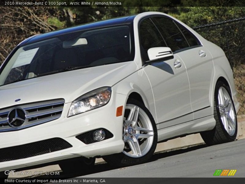 Arctic White / Almond/Mocha 2010 Mercedes-Benz C 300 Sport