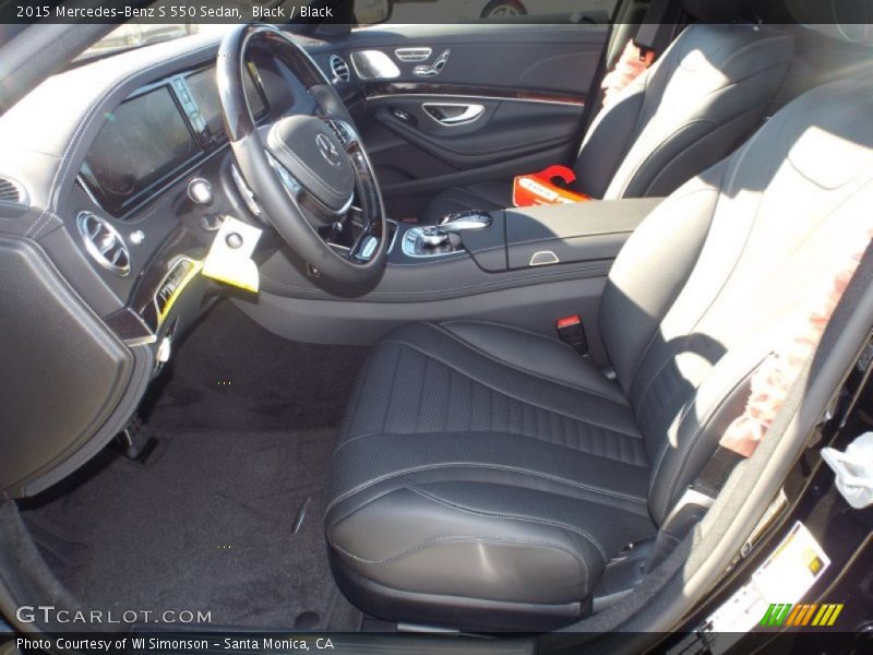 Black / Black 2015 Mercedes-Benz S 550 Sedan
