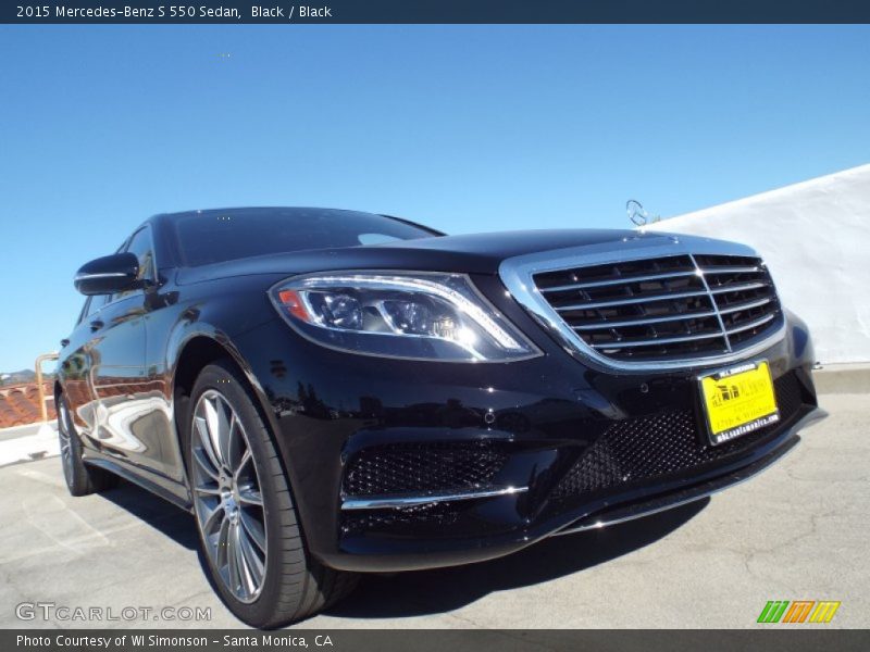Black / Black 2015 Mercedes-Benz S 550 Sedan
