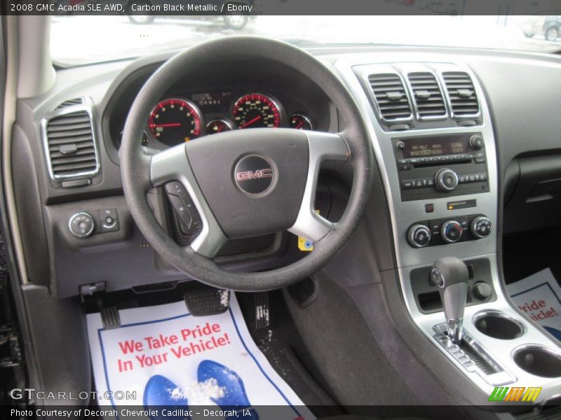 Carbon Black Metallic / Ebony 2008 GMC Acadia SLE AWD