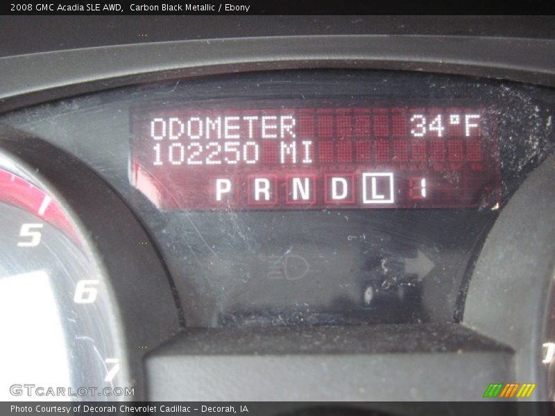 Carbon Black Metallic / Ebony 2008 GMC Acadia SLE AWD