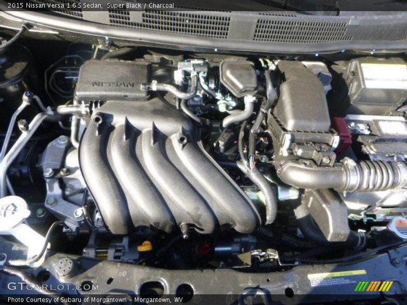 Super Black / Charcoal 2015 Nissan Versa 1.6 S Sedan