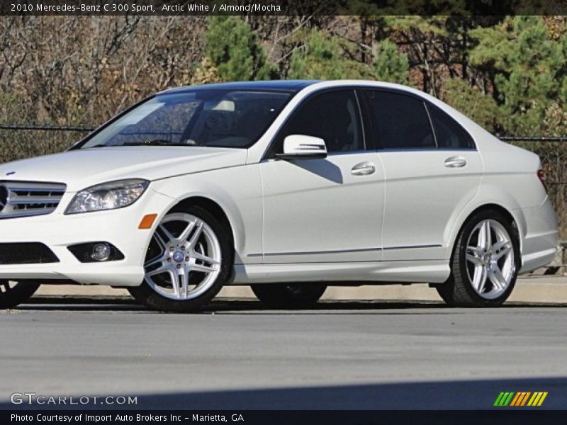Arctic White / Almond/Mocha 2010 Mercedes-Benz C 300 Sport