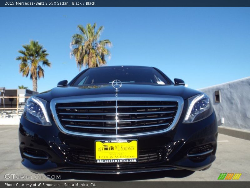 Black / Black 2015 Mercedes-Benz S 550 Sedan