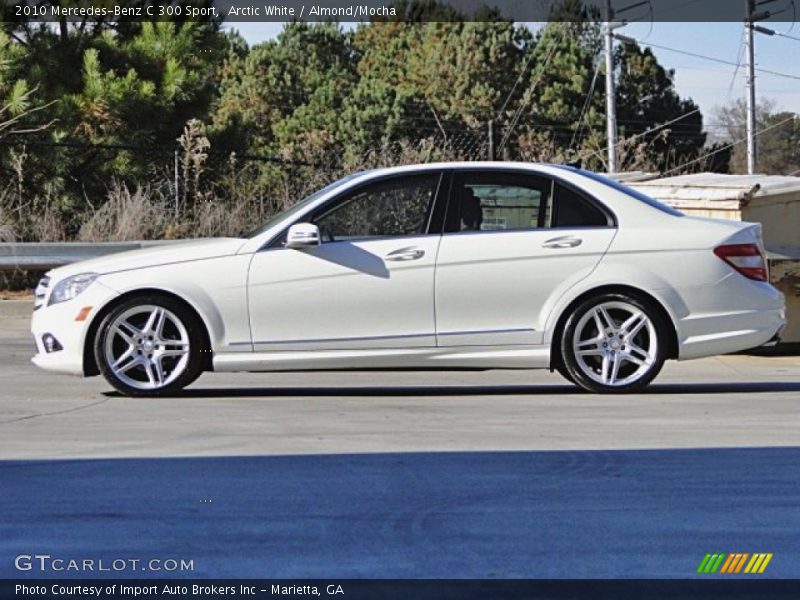 Arctic White / Almond/Mocha 2010 Mercedes-Benz C 300 Sport