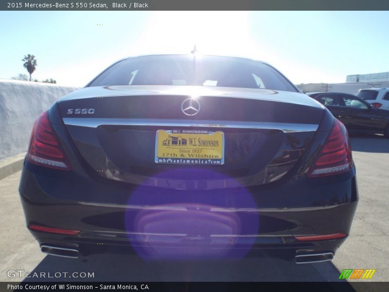 Black / Black 2015 Mercedes-Benz S 550 Sedan