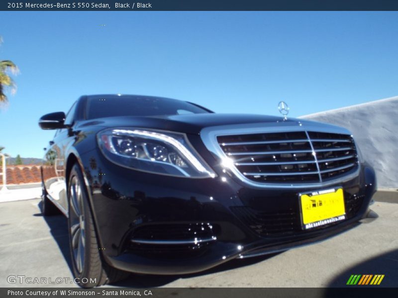 Black / Black 2015 Mercedes-Benz S 550 Sedan
