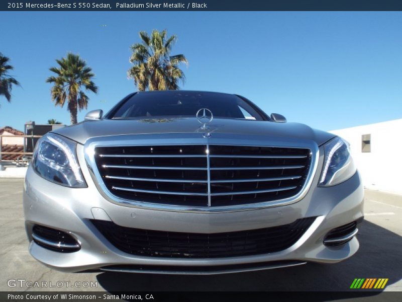 Palladium Silver Metallic / Black 2015 Mercedes-Benz S 550 Sedan