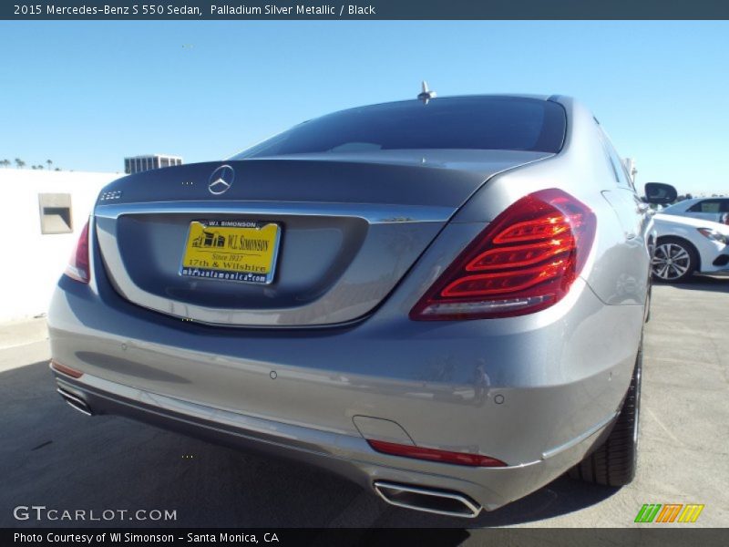 Palladium Silver Metallic / Black 2015 Mercedes-Benz S 550 Sedan