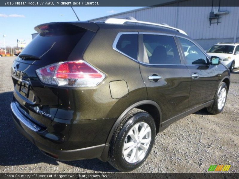 Midnight Jade / Charcoal 2015 Nissan Rogue SV AWD