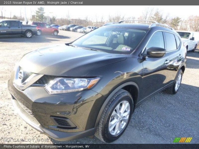 Midnight Jade / Charcoal 2015 Nissan Rogue SV AWD