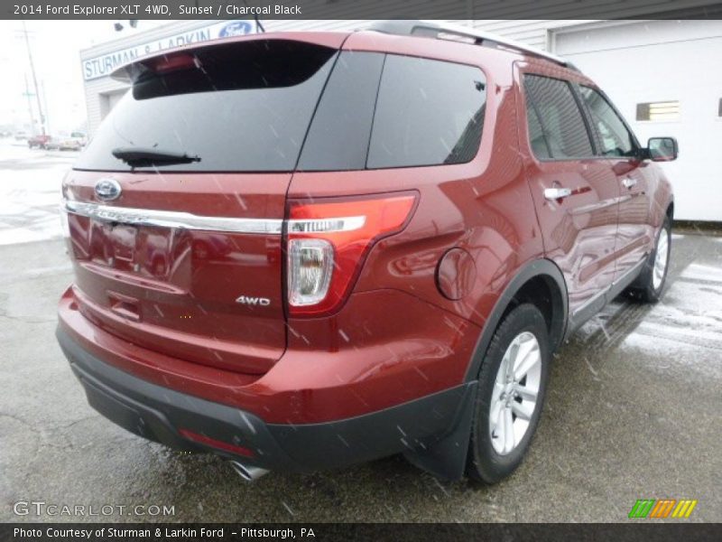 Sunset / Charcoal Black 2014 Ford Explorer XLT 4WD