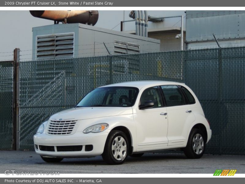 Stone White / Pastel Slate Gray 2009 Chrysler PT Cruiser LX