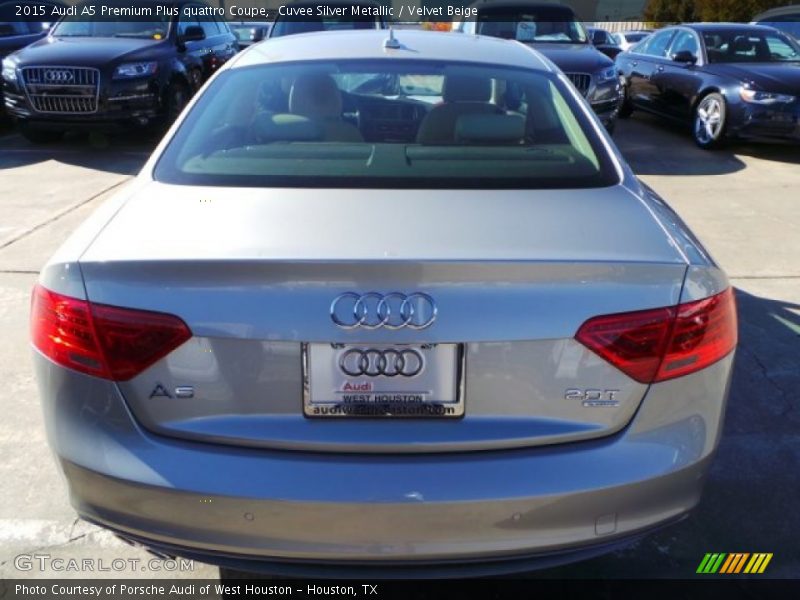 Cuvee Silver Metallic / Velvet Beige 2015 Audi A5 Premium Plus quattro Coupe