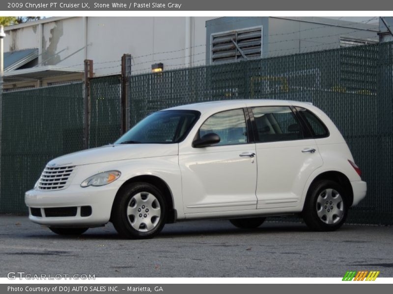 Stone White / Pastel Slate Gray 2009 Chrysler PT Cruiser LX