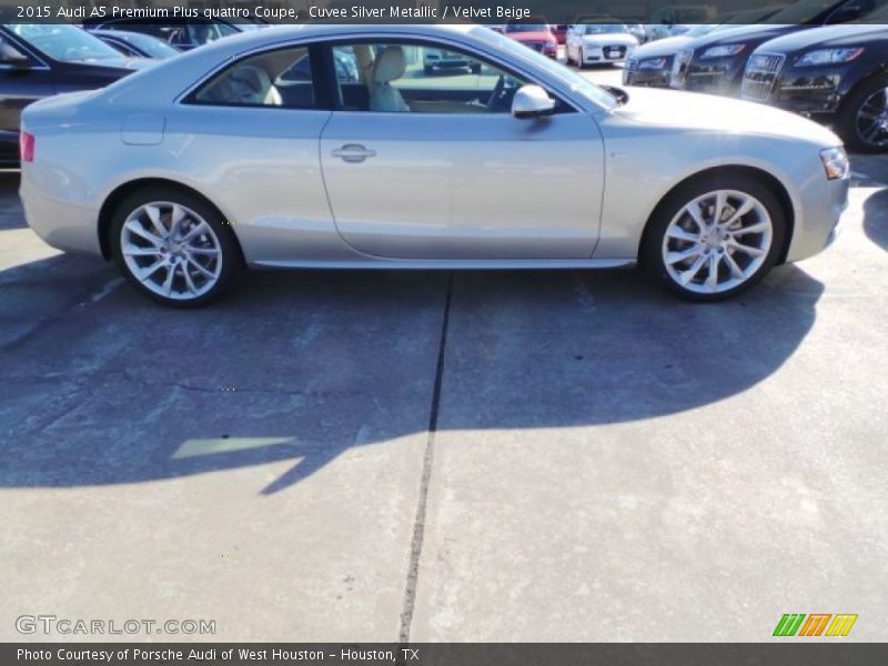Cuvee Silver Metallic / Velvet Beige 2015 Audi A5 Premium Plus quattro Coupe