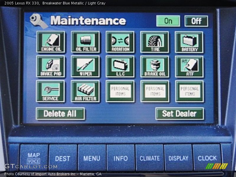 Breakwater Blue Metallic / Light Gray 2005 Lexus RX 330