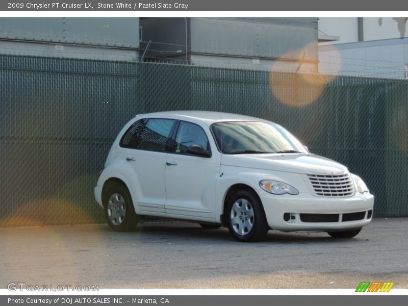 Stone White / Pastel Slate Gray 2009 Chrysler PT Cruiser LX