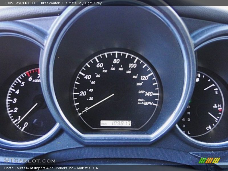 Breakwater Blue Metallic / Light Gray 2005 Lexus RX 330