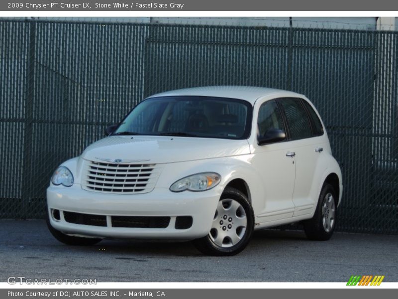 Stone White / Pastel Slate Gray 2009 Chrysler PT Cruiser LX
