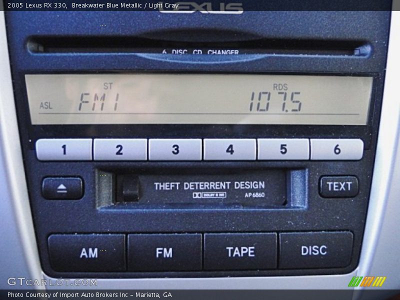 Breakwater Blue Metallic / Light Gray 2005 Lexus RX 330