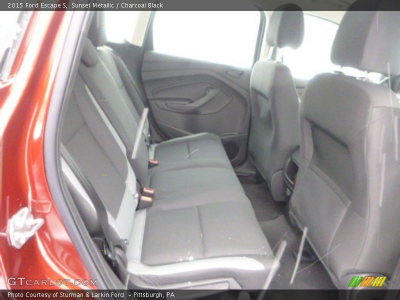 Sunset Metallic / Charcoal Black 2015 Ford Escape S