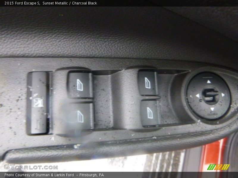 Sunset Metallic / Charcoal Black 2015 Ford Escape S