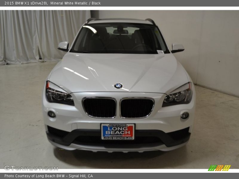 Mineral White Metallic / Black 2015 BMW X1 sDrive28i