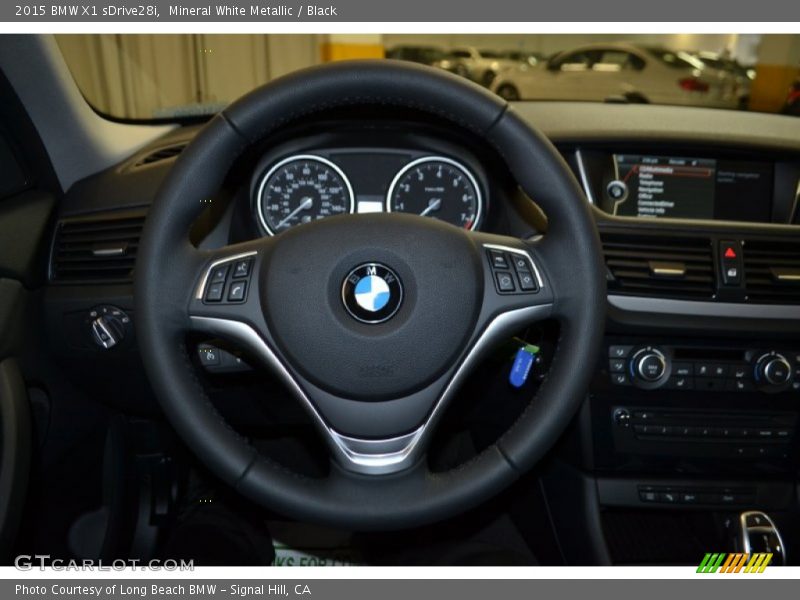 Mineral White Metallic / Black 2015 BMW X1 sDrive28i