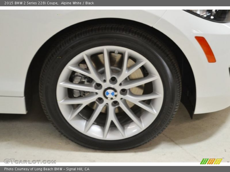 Alpine White / Black 2015 BMW 2 Series 228i Coupe