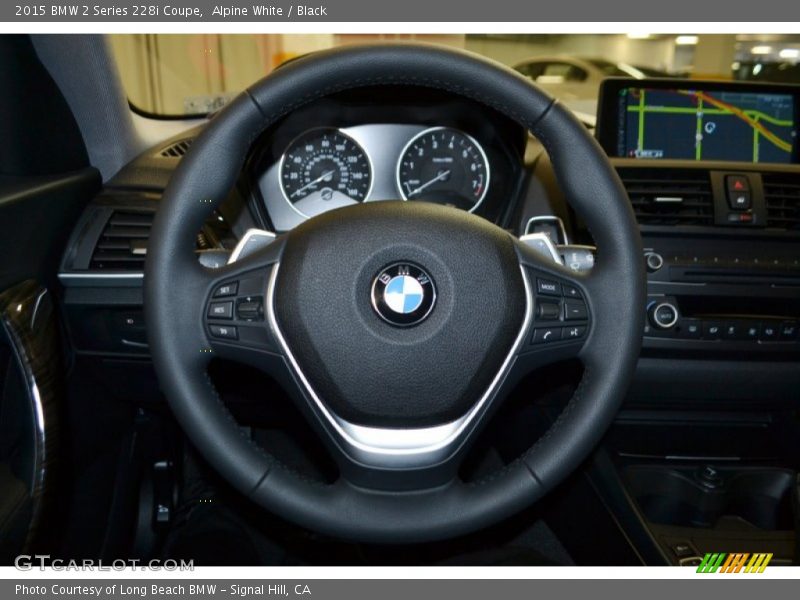 Alpine White / Black 2015 BMW 2 Series 228i Coupe