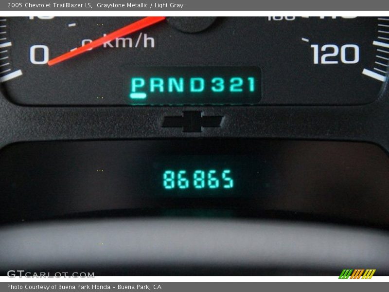 Graystone Metallic / Light Gray 2005 Chevrolet TrailBlazer LS