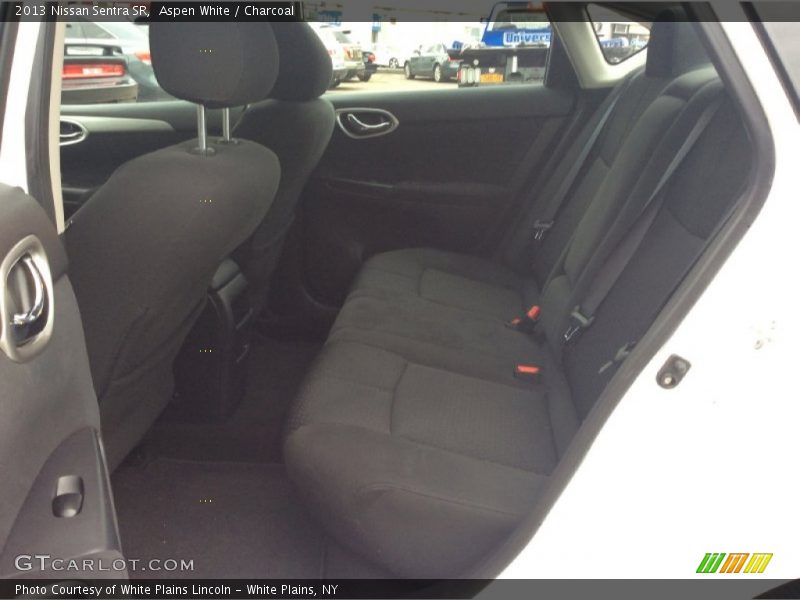 Aspen White / Charcoal 2013 Nissan Sentra SR