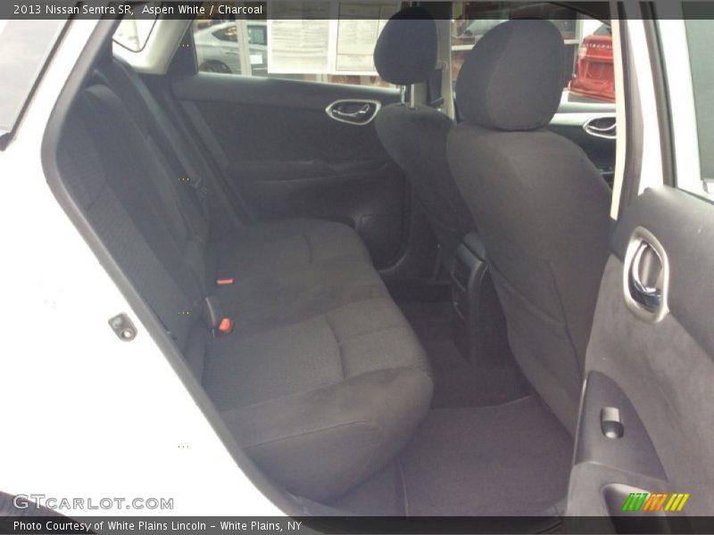 Aspen White / Charcoal 2013 Nissan Sentra SR